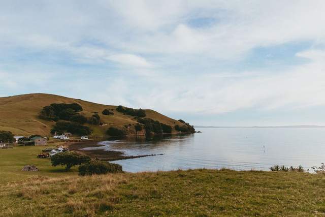 Islands and calm water in the Bay of Islands near Paihia
